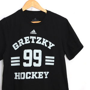 ST3091 アディダス adidas Tシャツ M 肩42 GRETZKY ホッケー 99 メール便可 xq