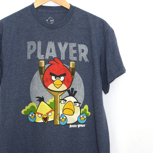 MT2059 アングリーバード Tシャツ L 肩49 ANGRY BIRDS メール便可 xq