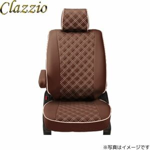 クラッツィオ シートカバー キルティングタイプ ムーヴカスタム L175S/L185S ブラウン×アイボリーステッチ Clazzio ED-0659 送料無料