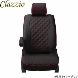  Clazzio seat cover quilting type Delica D:5 CV5W/CV4W/CV2W/CV1W black × red stitch Clazzio EM-0777 free shipping 