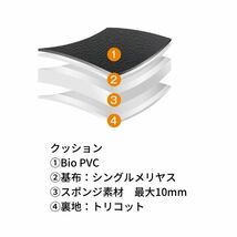 クラッツィオ シートカバー キルティングタイプ アイシス ブラック×ホワイトステッチ Clazzio ET-0274 送料無料_画像6