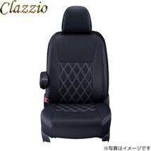 クラッツィオ シートカバー ダイヤ MAZDA3 ファストバック BPFP/BP8P/BPEP/BPFJ3P ブラック×ホワイトステッチ Clazzio EZ-7060 送料無料_画像1