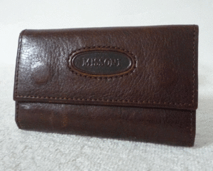  Missoni MISSONI leather dark brown 6 ream key case 