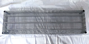 【中古】　ルミナス製 スチールシェルフ 棚板 幅121.5 × 奥行35.5cm SR1235 [25mm] × 4枚 (スリーブ付き)　【Luminous】