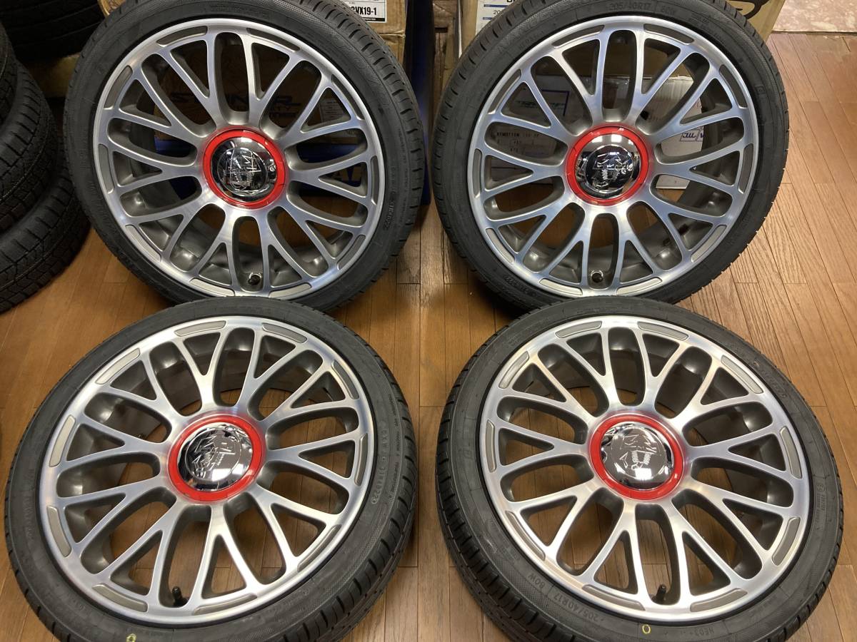 FIAT ABARTアバルト HEAD40 17インチ ホイール ほぼ新品タイヤ-