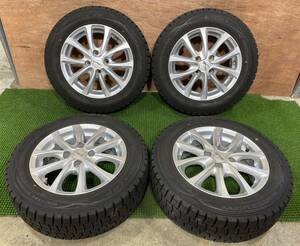 175/65R14 DUNLOP【2017年】(社外アルミホイール) 14X5.5J ET40 4H/100 4本セット！コンパクトカー等に