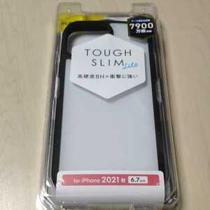◇ELECOM iPhone 13 Pro MAX 6.7inch 用 TOUGH SLIM LITE ホワイト PM-A21DTSLWH