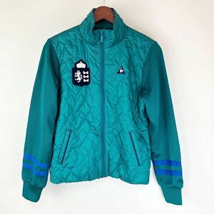 大きいサイズ lecoqsportif ルコック ナイロン ジャケット レディース L 緑 グリーン ブルゾン カジュアル ゴルフGOLF スポーツ ジャンパー