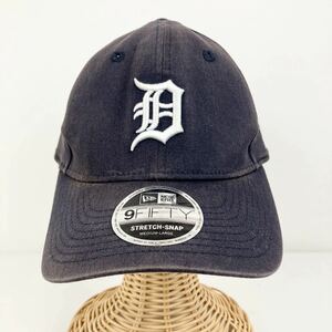 NEW ERA ニューエラ 9FIFTY キャップ メンズ デトロイト タイガース M L ネイビー 帽子 野球 ベースボール メジャーリーグ 刺繍 日焼け