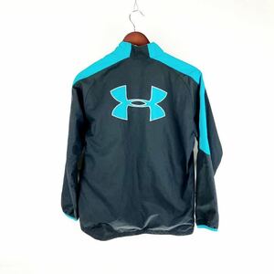 UNDER ARMOUR アンダーアーマー ウインドジャケット キッズYXL 165 長袖 ブラック スポーツトレーニングウェア カジュアル 普段着