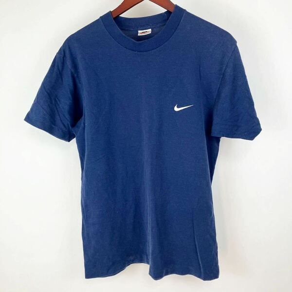 NIKE ナイキ 半袖 Tシャツ メンズ M 紺 ネイビー カジュアル ストリート シンプル スポーツ トレーニング ウェア アメカジ 古着 春夏