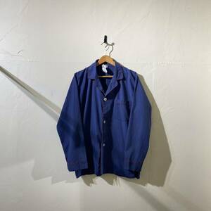 vintage us poly cotton pajama shirt アメリカ古着 ビンテージ 長袖シャツ パジャマシャツ コットンシャツ 90s 80s