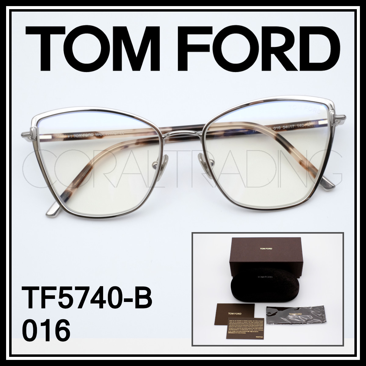 2022年春夏 TOM FORD 正規品 トム フォード TF5190 001 黒 眼鏡