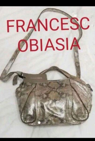 2wayバッグ新品タグつきFRANCESCOBIASIA牛革ショルダーです新品未使用タグつき購入のままです