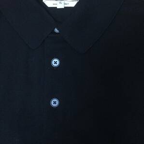新品未使用 HERMES ポロシャツ XLサイズ ブラック イタリア製 メンズ エルメス 黒 タグ付きの画像7