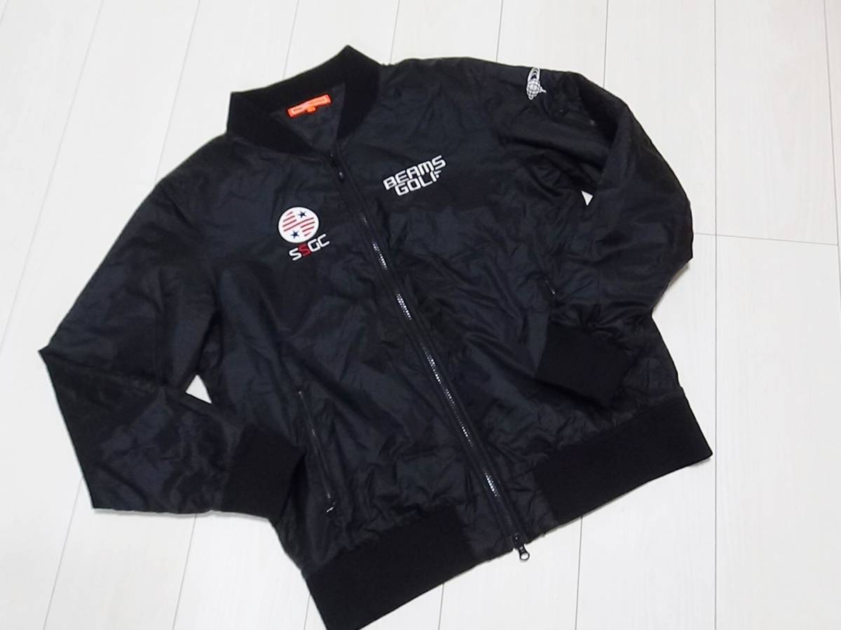 野花 卯月 BEAMS GOLF XL ブラック 中わた ブルゾン ジャンパー 美品