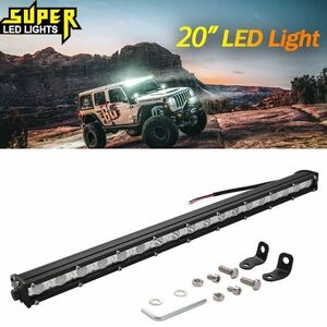 #LED light bar working light working light 20 -inch white 6000k foglamp Ame car fishing camp Jimny Tundra backing lamp SUV