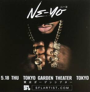 NE-YO (ニーヨ) 来日公演 2023年 チラシ 非売品「R&B シンガーソングライター」