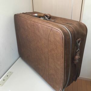 American Tourister(アメリカンツアリスター)ビンテージ 横型スーツケース(ブラウン) ヴィンテージ