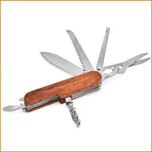 Деревянная ручка мульти инструментального ножа складные ножницы водитель