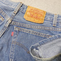 m71★レディース 90s 米国製 USA製 Levi's リーバイス ヴィンテージ デニム 17501 0115 テーパード 11M 古着 色落ち ジーンズ★_画像4