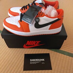 【新品未使用】SNKRDUNK鑑定済み NIKE/ナイキ AIR JORDAN1 LOW OG STARFISH エアジョーダン1 ロー スターフィッシュ CZ0790-801/27.5 /080