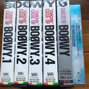 BOOWYビデオ4本VHS ミスチルビデオVHS1本