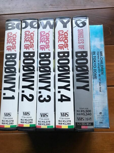 BOOWYビデオ4本VHS ミスチルビデオVHS1本