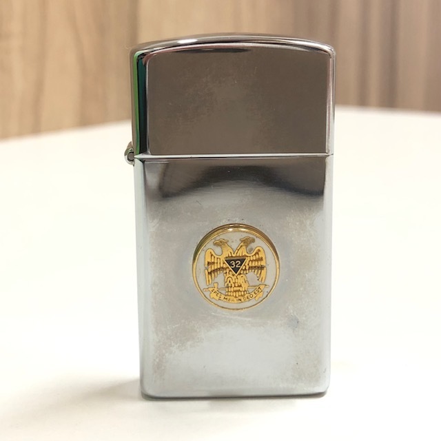 メール便無料】 zippo ジッポー フリーメイソン silver plate 1996