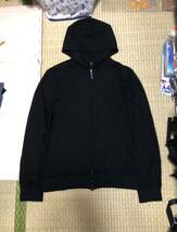 【wjk】ダブルジェイケイ fine wool parka ウール ジャージー パーカー パーカ L ブラック メンズ 美品 定価37400円_画像6