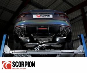 ★Scorpion★ アウディ S4 B9 ハイパフォーマンスエキゾースト マフラー パイプ 中間 リアピース パーツ バルブ パイプ audi