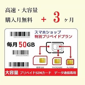 毎月50GB★Softbank プリペイド データSIM★購入月無料+ 3ヶ月 prepaid sim card