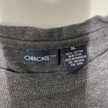 CHEROKEE BRAND チェロキー ブランド サーマル 長袖 Tシャツ XLサイズ ビッグシルエット オーバーサイズ メンズ グレー ロンT_画像2