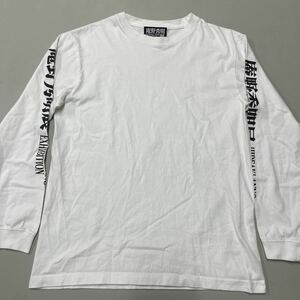 庵野秀明展 限定 ロゴ Tシャツ ホワイト 長袖Tシャツ Lサイズ ロンT 白 メンズ エヴァ