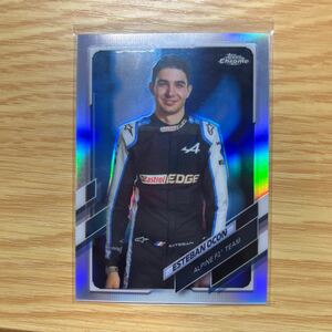 2022 Topps Chrome Formula 1 F1 Esteban Ocon portrait refractor