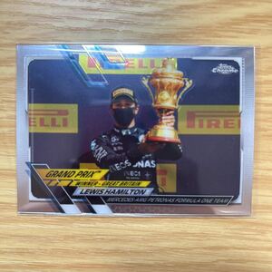 2021 Topps Chrome Formula 1 F1 Lewis Hamilton Great Britain Grand Prix