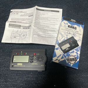 KORG コルグ CHROMATIC TUNER クロマチックチューナー CA-30 通電・音鳴確認済 動作未確認 現状品