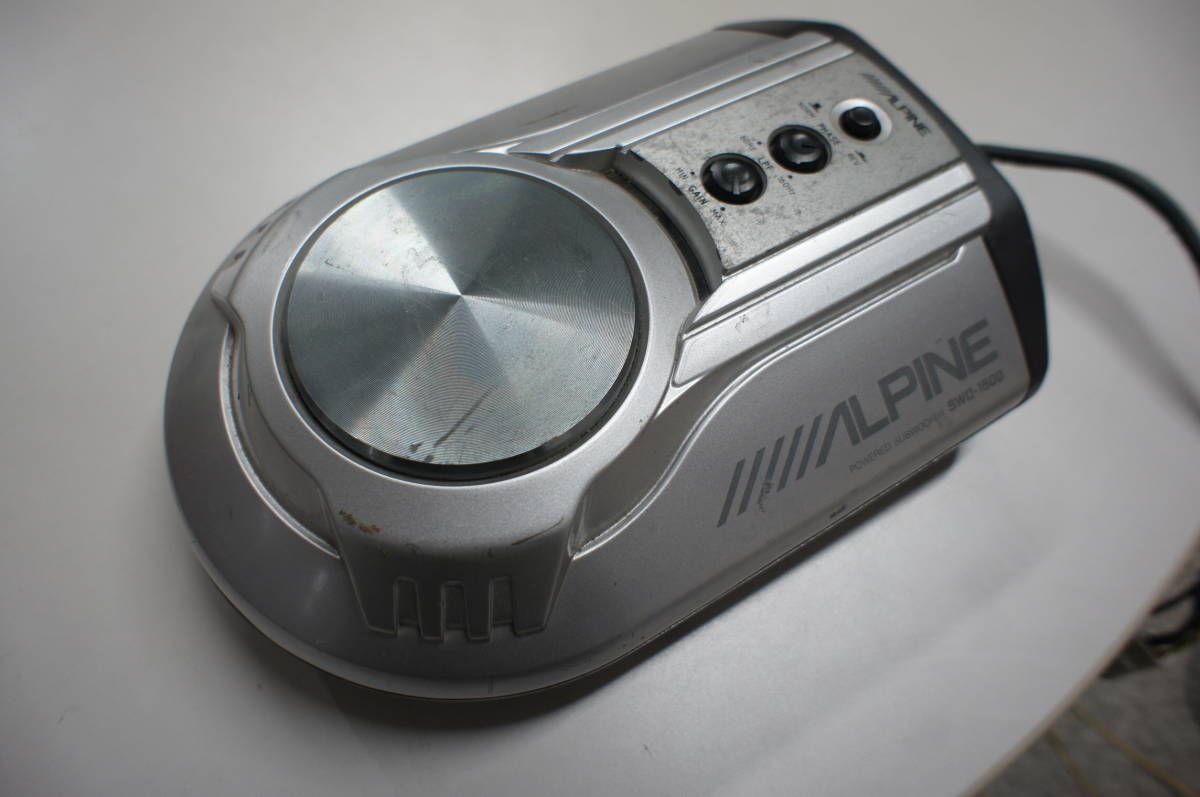 ALPINE アルパイン SWD-1600B サブウーハー ウーファー 実働品