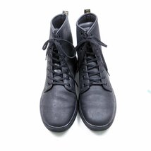 UK6 25cm相当　Dr.Martens ドクターマーチン　8ホール　レザーブーツ　ワークブーツ　革靴　ブラック　黒/U7384_画像2