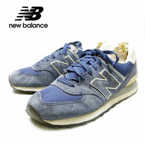 US9　27㎝　Newbalance　ML574SRB　ニューバランス　ローカット　スニーカー　ブルー / U7567