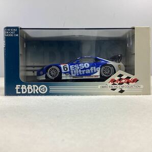 o3411 EBBRO エブロ ‘01 SUPRA JGTC ESSO Ultraflo BLUE 1/43 #6 スプラ ミニカー レーシングカー 外箱付きの画像2