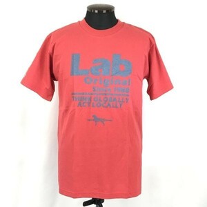 タグ付新古品★Made in Japan★Labrador Retriver★半袖Tシャツ【メンズM/赤/レッド】◆BG876