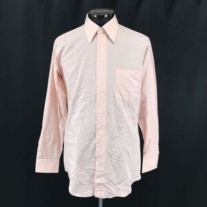 pierre balmain★長袖シャツ【Mens size -39-82/M/ピンク/pink/総ブランドロゴ】Tops/Shirts◆BG951