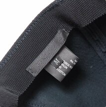 PRADA プラダ ウール90% ナイロン10％ ブラック キャップ 野球帽 帽子 M 2HC143 ケース付 [52348]_画像6