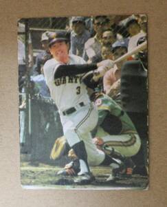 1974年度版 カルビー プロ野球カード No.154 読売ジャイアンツ 長島茂雄 打撃コーチ 兼三塁手