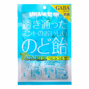 味覚糖　透き通ったミントのおいしいのど飴　92g　複数可