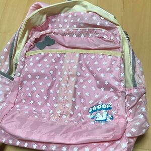 Чуп (Shup) rucksack Dipack маленькая цветочная детская деть -экскурсионная экскурсия розовая сумка для рюкзака - неиспользованный предмет?
