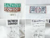 ■SALTWATER COWBOY ソルトウォーターカウボーイ / 日本製 / メンズ / 星条旗 刺繍入り / ボタンダウン オックスフォードシャツ size S_画像3