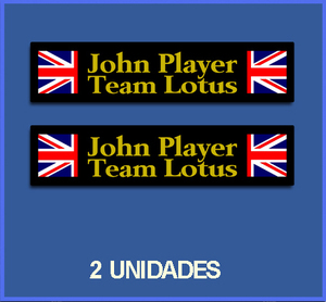 即納 ジョンプレイヤー チームロータス ユニオンジャック LOTUS UK JPS 180mm x 35mm 2枚セット ステッカー 《送料無料》