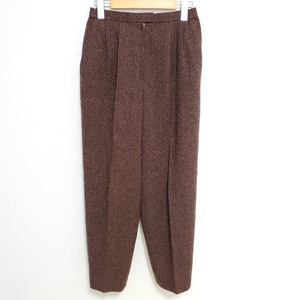 #wnc Leilian Leilian pants 9 tea herringbone tweed lady's [778028]